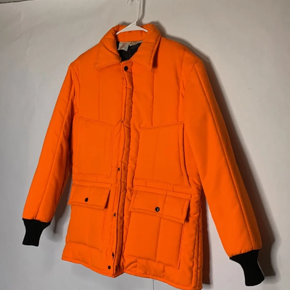 Walls Orange Hunting Safety Jacket USA Blizzard Pruf Winter Warm Insulat… - Picture 3 of 10